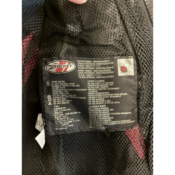 Joe Rocket Velocity Women’s Small Pink Black Mesh Motorcycle Riding Jacket - Picture 11 of 16